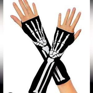 Skelton Arm Warmers, Skeleton Gloves